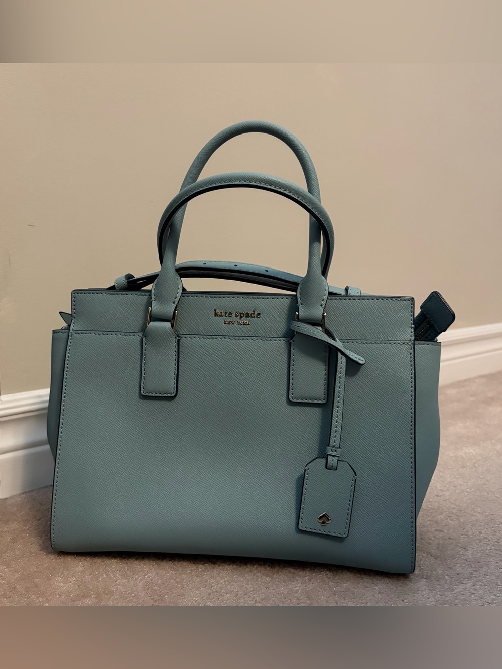kate spade Blue/Teal Leather Satchel
